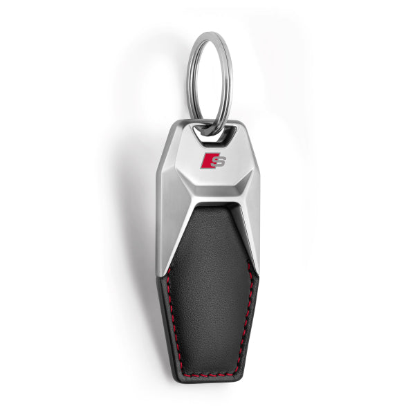 S Keyring Leather