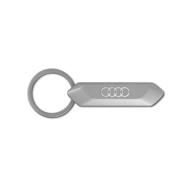 Keyring Stainless Steel Silver - Four Rings collection