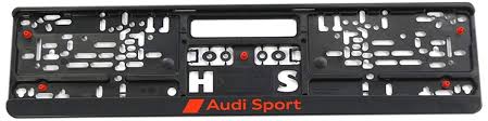 Audi Sport number plate holder