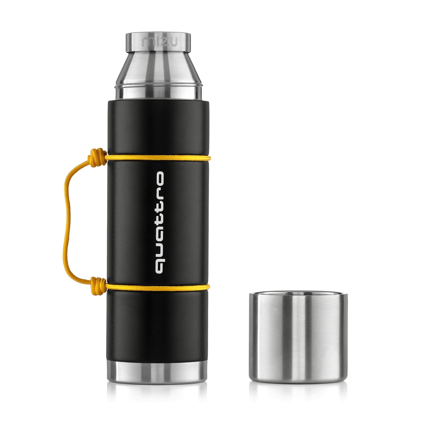 Insulated Flask 640ml - Black/Yellow - Quattro Collection