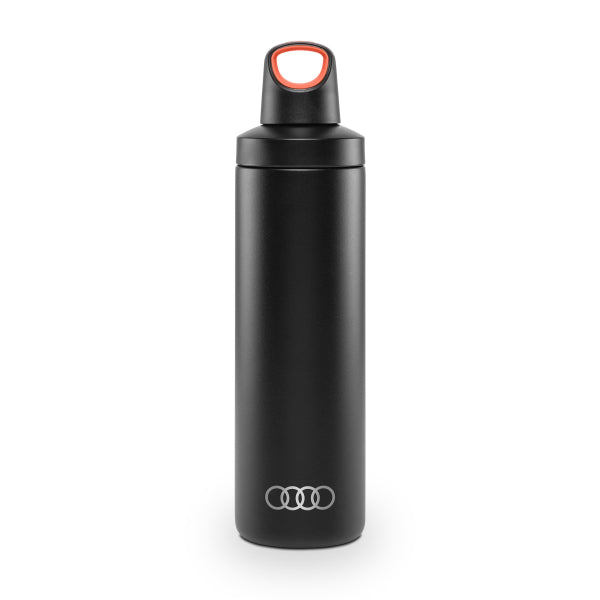Water Bottle, vacuum isolated, black