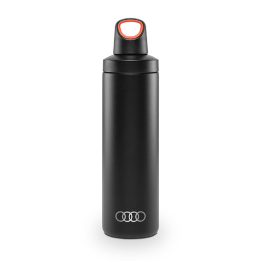 Water Bottle, vacuum isolated, black