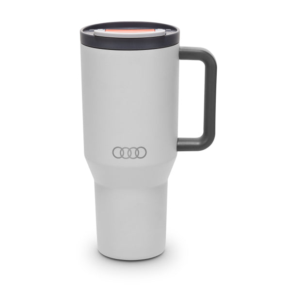 Insulated cup with retractable straw