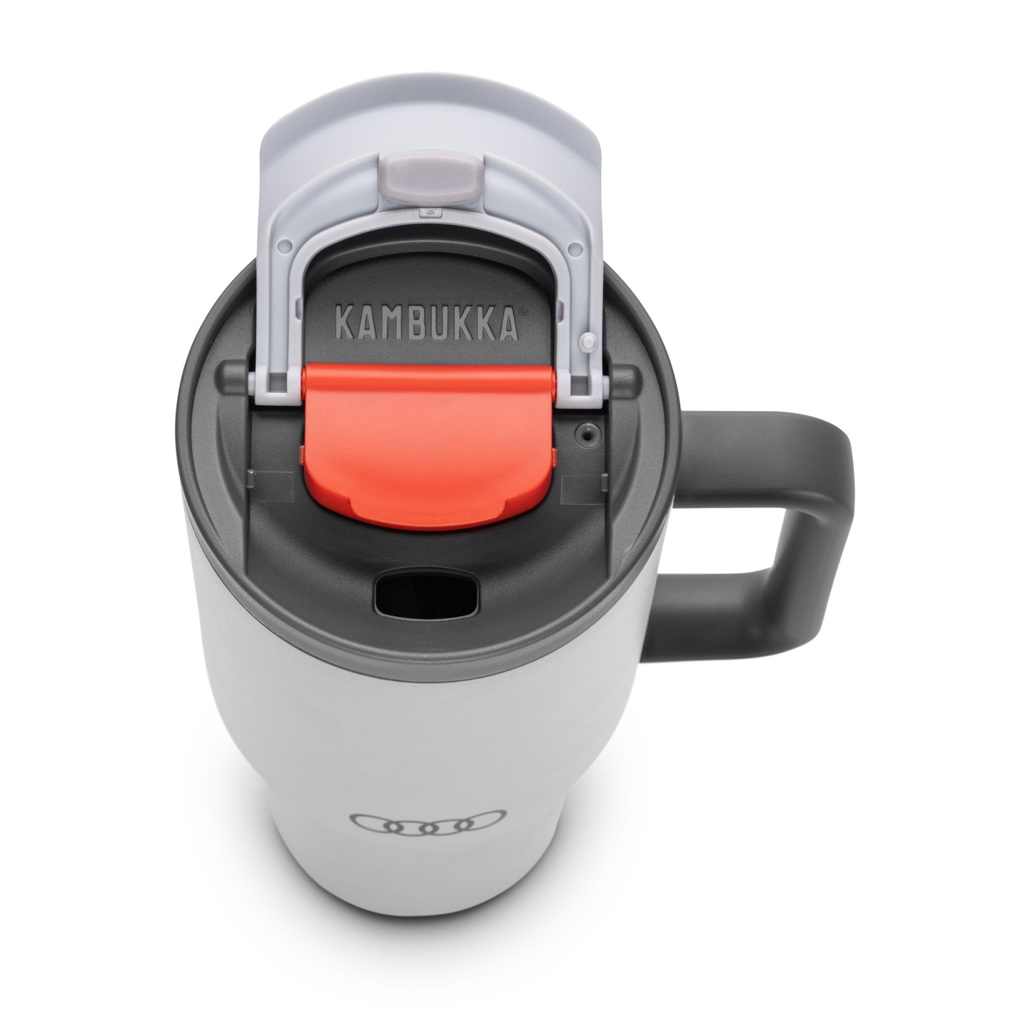 Insulated cup with retractable straw