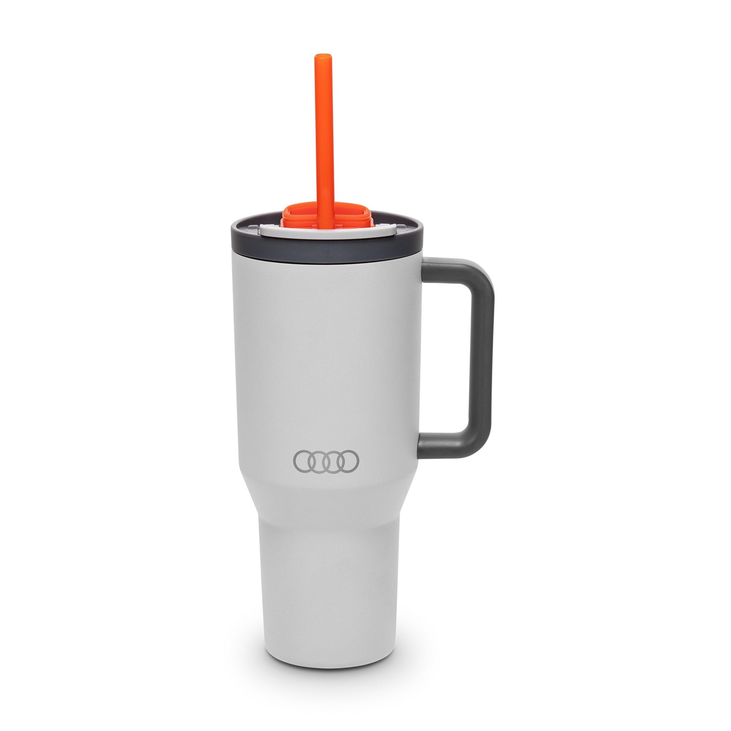 Insulated cup with retractable straw