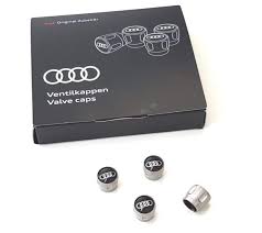 Tyre Valve Dust Caps Audi Rings