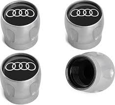 Tyre Valve Dust Caps Audi Rings