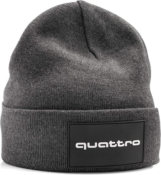 Beanie Grey Knitted Quattro Collection